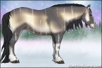 Horse Color:Brown Ice Onyx Sabino