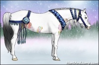 Horse Color:Bay Ice Splash Tobiano 