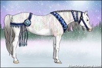 Horse Color:Bay Ice Splash Appaloosa Rabicano