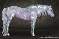 Horse Color:Watercolor White Spotted Silver Bay Ice 