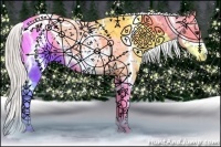 Horse Color:Silver Brown Sabino Splash Appaloosa 