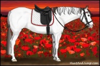 Horse Color:White Spotted Classic Champagne Tobiano