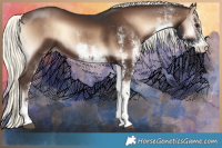 Horse Color:White Spotted Liver Red Onyx Mushroom