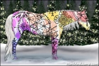 Horse Color:Silver Brown Dun Sabino Splash Appaloosa 