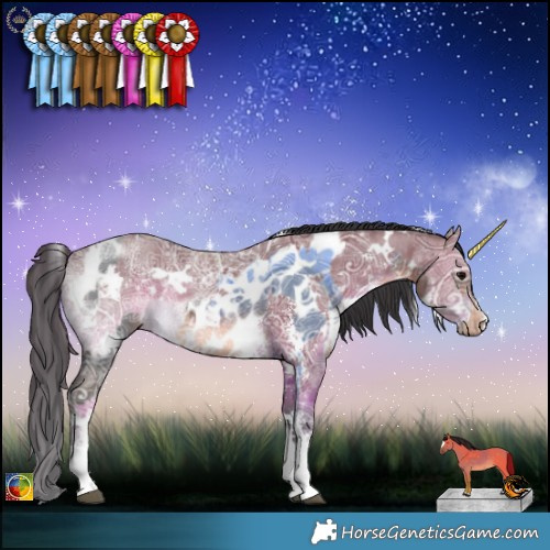 Horse Color:White Spotted Brown Ice Sabino Near Leopard and White Spotted Brown Ice Sabino