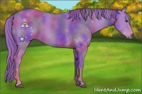 Horse Color:Nacre Watercolor Liver Chestnut 