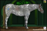 Horse Color:Painted White Spotted Black Ice