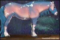 Horse Color:Watercolor White Spotted Blue Onyx