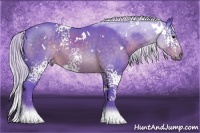 Horse Color:Watercolor White Spotted Silver Brown 