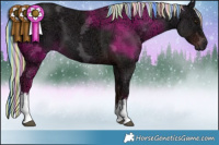 Horse Color:Painted White Spotted Liver Chestnut Ice