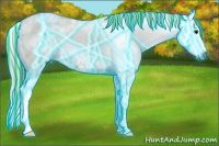 Horse Color:Gray Painted Thunderstruck Smoky Grullo Roan Splash 