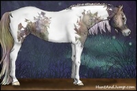 Horse Color:Nacre Liver Red Onyx Ice Tobiano 