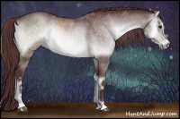 Horse Color:Chocolate Brown Chinchilla Onyx Sabino