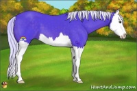 Horse Color:Watercolor Liver Chestnut Mushroom Splash 