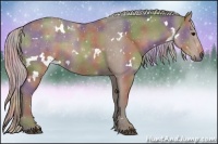 Horse Color:Nacre White Spotted Silver Black 