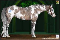 Horse Color:White Spotted Brown Ice Splash