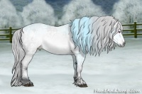 Horse Color:White Spotted Silver Brown Chinchilla Ice Sabino 