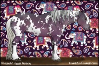 Horse Color:White Spotted Silver Bay 