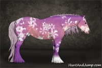 Horse Color:Watercolor White Spotted Silver Black Ice Sabino