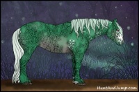 Horse Color:Watercolor White Spotted Silver Brown Chinchilla Ice Rabicano