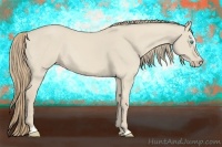 Horse Color:Smoky Creme Dun Sabino