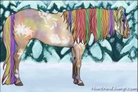 Horse Color:Painted Nacre Silver Brown Ice Dun 