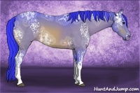 Horse Color:Watercolor White Spotted Buckskin Ice