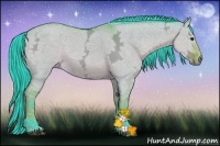 Horse Color:Watercolor Bay Ice Dun Sabino 