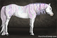Horse Color:Watercolor Silver Bay Ice Splash