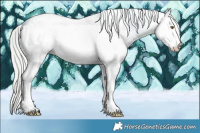 Horse Color:Watercolor White Spotted Silver Brown Roan Pearl 