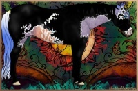 Horse Color:Watercolor Bay Sabino Splash Tobiano Appaloosa Rabicano