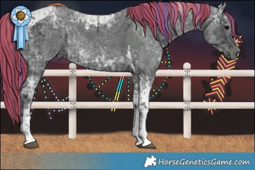 Horse Color:Painted Black Ice Tobiano  and Painted Black Ice Tobiano 