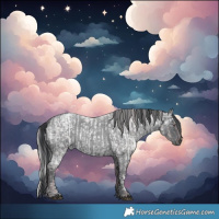 Horse Color:Chocolate Silver Blue Chinchilla Ice Roan  and Blue Chinchilla Ice Roan Rabicano 