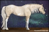 Horse Color:Chocolate Palomino Pearl Tobiano Frame  and Gold Cream Champagne Pearl Tobiano Frame 
