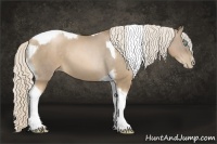 Horse Color:Chocolate Palomino Pearl Tobiano Frame  and Chocolate Palomino Pearl Splash Tobiano Frame 