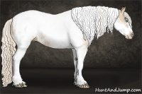 Horse Color:Chocolate Palomino Pearl Tobiano Frame and Chocolate Palomino Pearl Dun Tobiano Frame