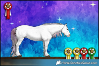 Horse Color:Nacre Chocolate Black Ice Sabino Rabicano