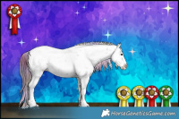 Horse Color:Nacre Chocolate Black Ice Sabino Rabicano