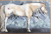 Horse Color:Chocolate Palomino Pearl Tobiano Frame  and Palomino Pearl Tobiano Frame 