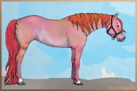 Horse Color:Watercolor Liver Red Dun Sabino Rabicano 