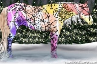 Horse Color:White Spotted Sable Champagne Pearl Dun Splash Appaloosa