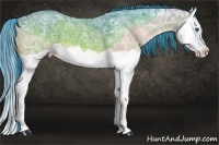 Horse Color:Watercolor Brown Ice Splash 