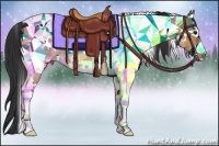 Horse Color:White Spotted Brown Dun Tobiano