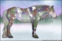 Horse Color:Nacre White Spotted Silver Brown Chinchilla