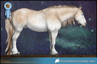 Horse Color:White Spotted Liver Red Dun Roan Pearl and White Spotted Liver Red Dun Snowdrop