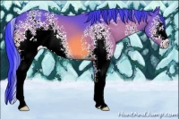 Horse Color:Watercolor White Spotted Bay 