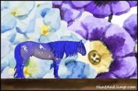 Horse Color:Watercolor White Spotted Bay 