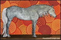 Horse Color:Silver Black Chinchilla Ice Sabino 