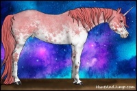 Horse Color:Watercolor White Spotted Red Roan 