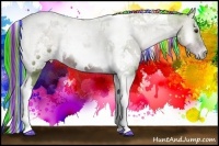 Horse Color:Painted Watercolor White Spotted Liver Red Onyx Tobiano 